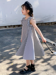 Stylish Striped One Piece Dress for Girls - Perfect for Parties & Summer Fun
