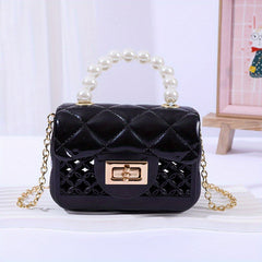 Pearl Chain Crossbody Bag Mini Handbag for Girls