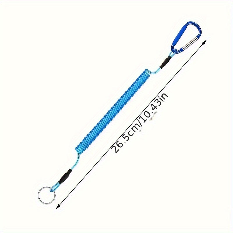 Fishing Lanyard Retractable Safety Rope Coiled With Clip