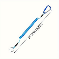 Fishing Lanyard Retractable Safety Rope Coiled With Clip