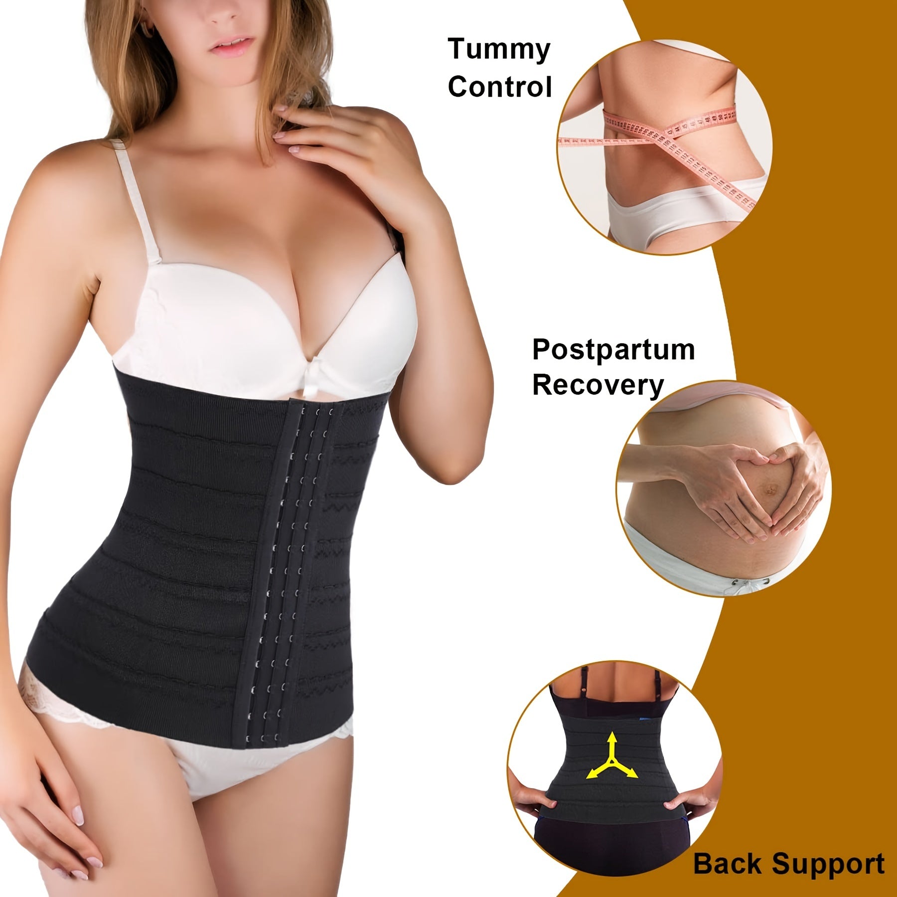 SCARBORO Waist Trainer Slim Body Shaper Waist Trainer Belt Women's Underwear
