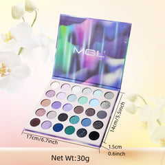 Purple Cold Tone Eyeshadow Palette Pearly Matte Shimmer