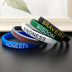 3pcs Inspirational Positive Energy Bracelet Student Couple Sports Bracelet