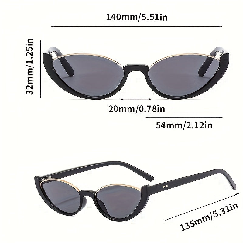 Cat Eye Sunglasses Mod Gradient Lens UV400