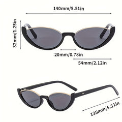 Cat Eye Sunglasses Mod Gradient Lens UV400