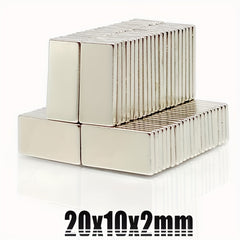 10pcs 20x10x2 Neodymium Magnets N35 NdFeB Block