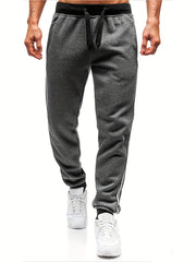 Men's Pocket Sweatpants Lateral Contrast Tape Drawstring Jogger Pants