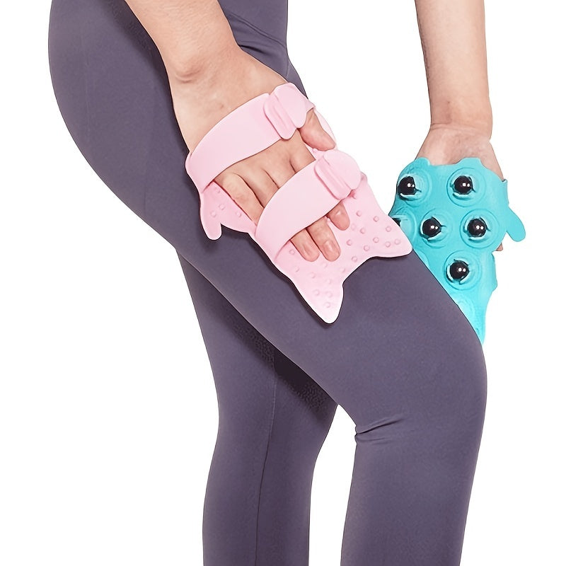 Magnetic Massage Glove with Hand Strap and Yoga Ball