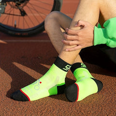 3 Pairs Non Slip Nylon Socks for Cycling Running Fitness Sports
