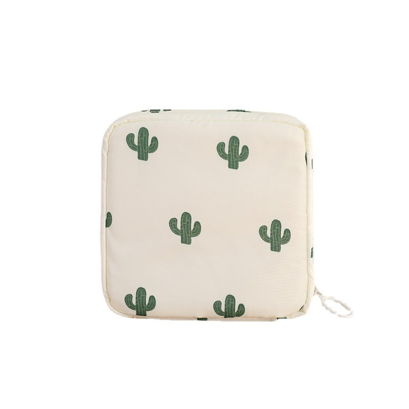 Cartoon Pattern Sanitary Napkin Bag Travel Storage Bag