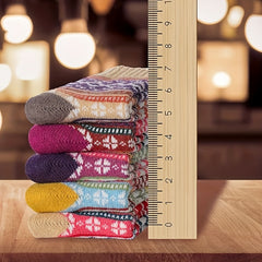 5 Pairs Women's Winter Warm Socks Thickened Soft Crew Socks