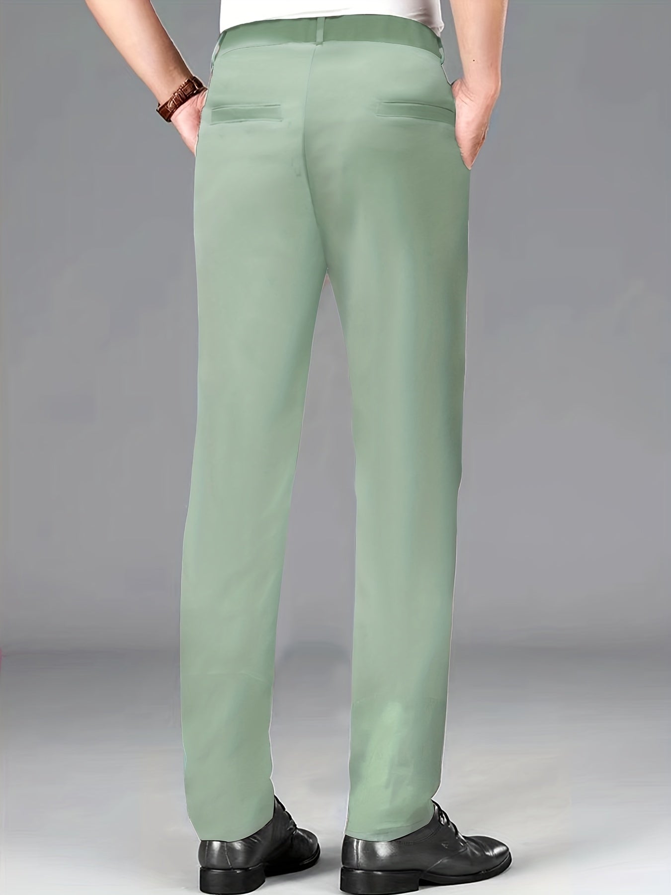 Men's Formal Solid Dress Pants - All Seasons Business