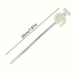 10pcs Luminous Fluorescent Ground Nails Tent Canopy Pegs Stakes
