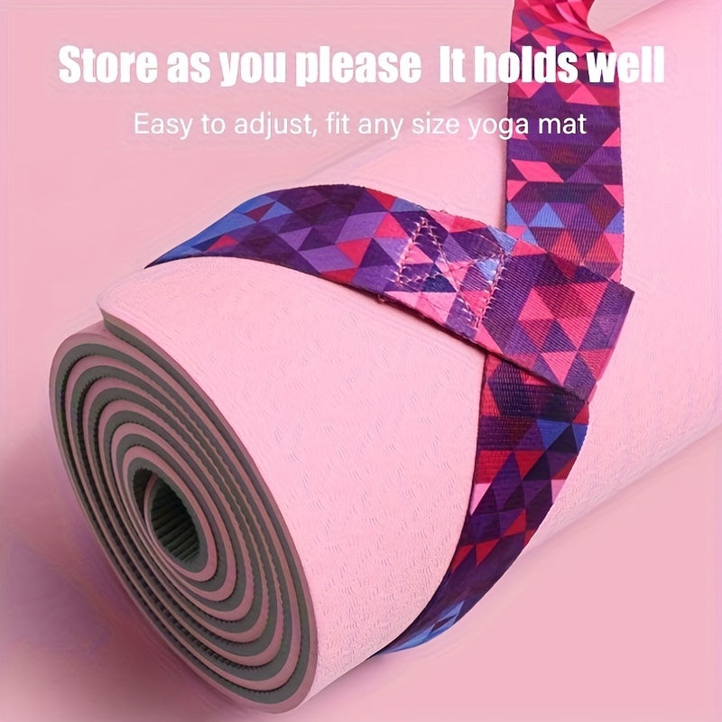 Adjustable Colorful Yoga Mat Storage Strap