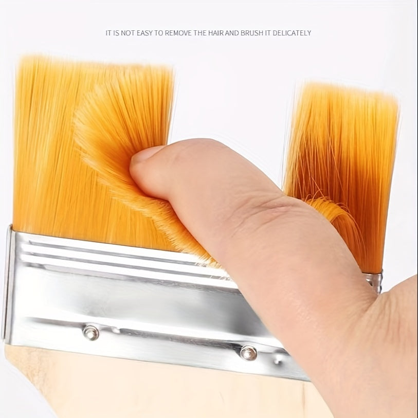 Yellow Paint Hair Brush Thickened Brown Hair Brush Cleaning Sweeping Bru