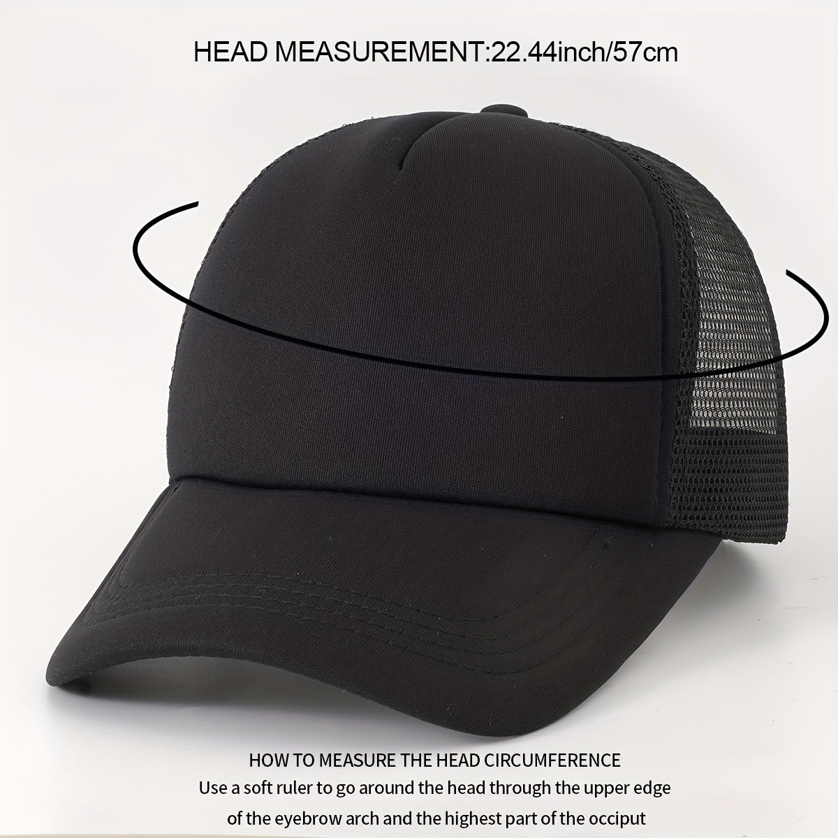 Block Baseball Cap Unisex Sunshade Couple Trucker Hats Adjustable Lightweight