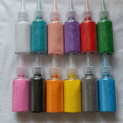Vibrant Sand Art Kit 35g for Sand Painting Glass Bottle Decor DIY Crafts