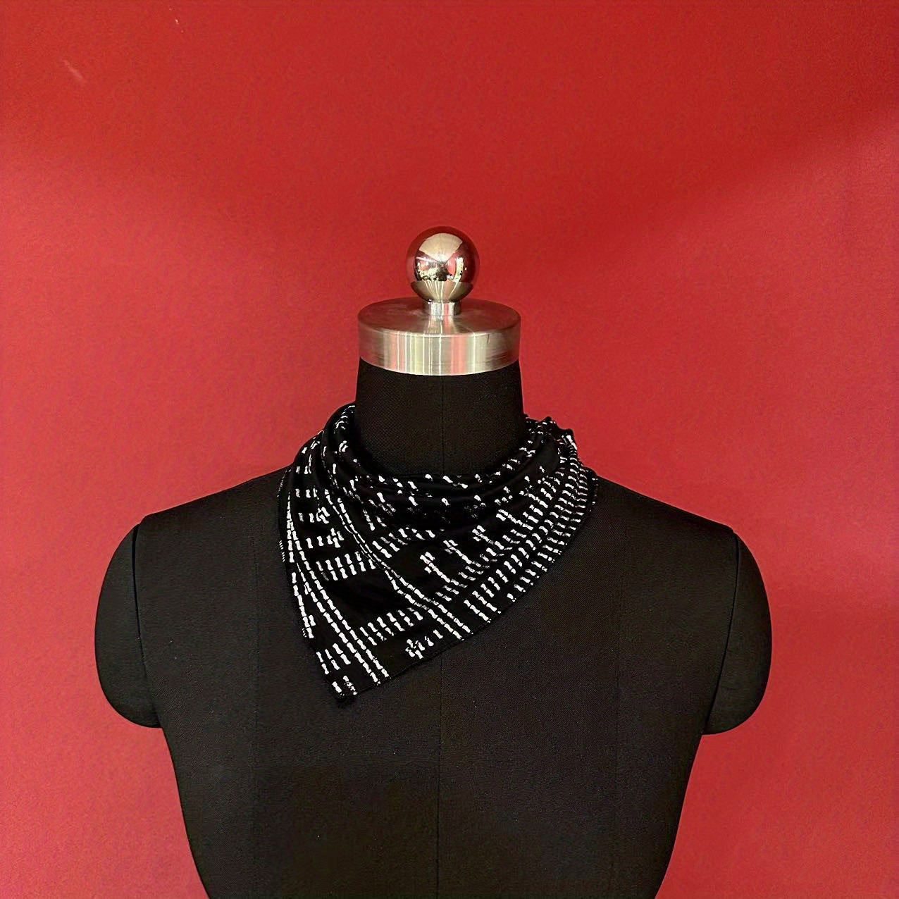 Vintage Hot Stamping Triangle Scarf Clothing Scarf Belt Tie