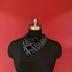 Vintage Hot Stamping Triangle Scarf Clothing Scarf Belt Tie