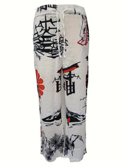 Tie Dye Drawstring Sweatpants Straight Leg Casual Pants for Men