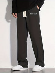 Pride Month Letter Print Joggers Men's Casual Loose Fit Pants