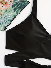 3 Pack Plus Size Vacay Swimsuit Set Women's Plus Bikini & Cover Up 3 Piece Set
