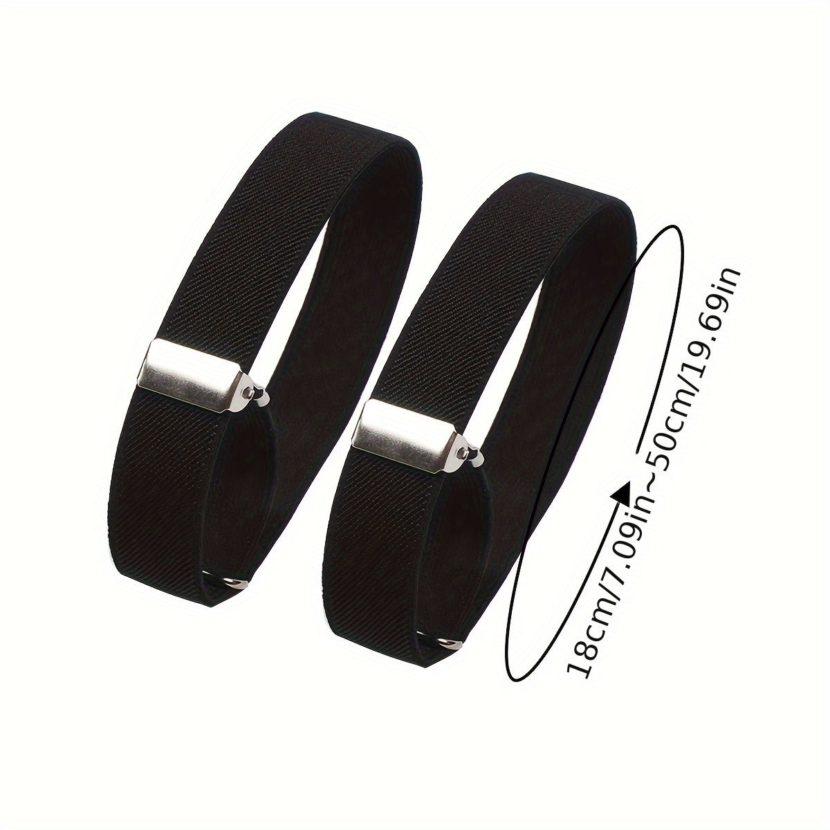 Men's Shortening Magic Cuff Retro Shirt Anti-Slip Rings
