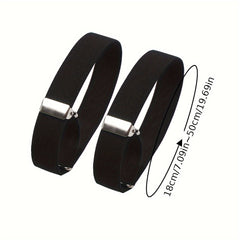 Men's Shortening Magic Cuff Retro Shirt Anti-Slip Rings