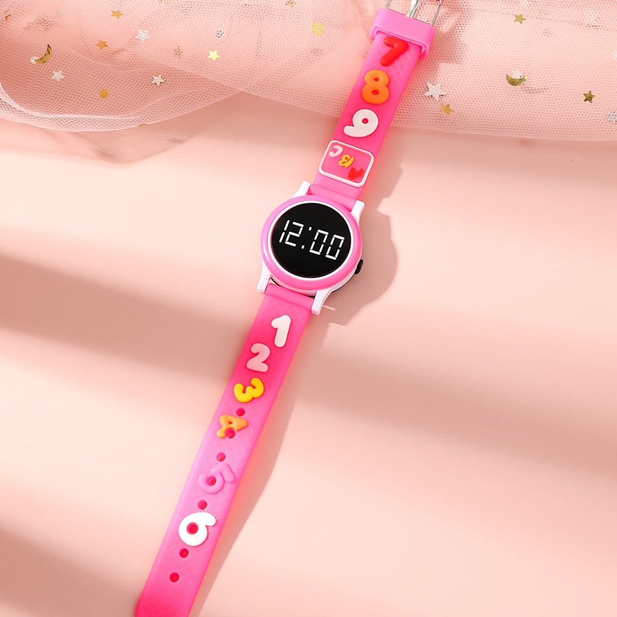 Pink Digital LED Watch for Kids