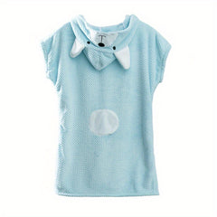 Quick Drying Hooded Bathrobe for Boys and Girls