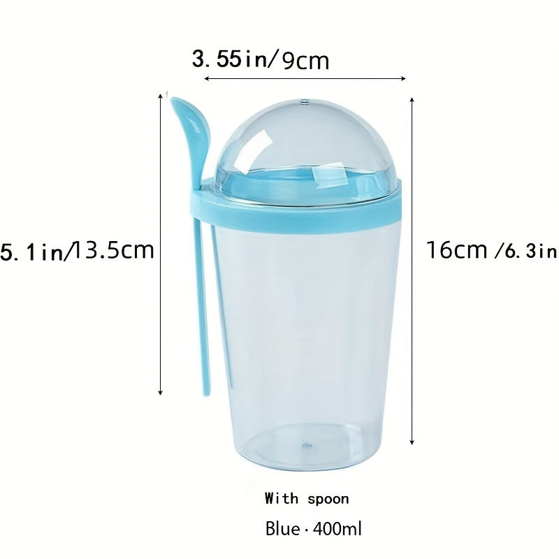 Leakproof BPA Portable Breakfast Bottle With Spoon