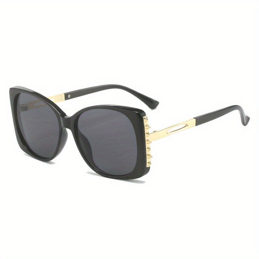 Steampunk Rivet Sunglasses Cat Eye UV400 Sun Shades for Summer