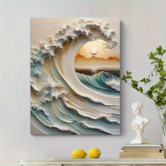3D Wave Puzzle - Sunset Mountains & Seas - Adult Size