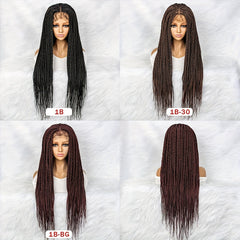Long Braided Wig 4 4 Lace Front Twist Braid Wigs for Women Girls