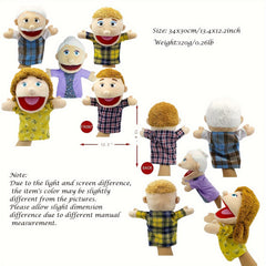 Family Hand Puppets Christmas Halloween Thanksgiving Gift Puppets For Kids