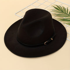 Kids Flat Brim Fedora Hat For Girls Toddler Children Special Occasion Party