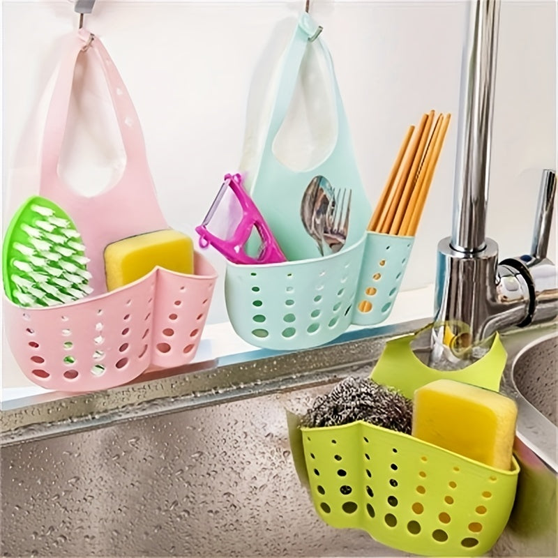 Adjustable Silicone Sponge Storage Basket for Kitchen Sink