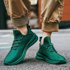 Men's Comfy Solid Sneakers Non Slip Casual Shoes Outdoor Activities