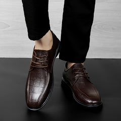 Men's Plaid Oxford Dress Shoes Non Slip Loafers