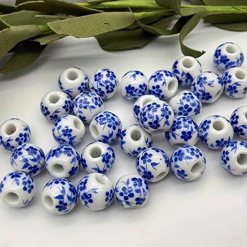 20pcs Orchid Porcelain Beads Handcraft DIY Accessories