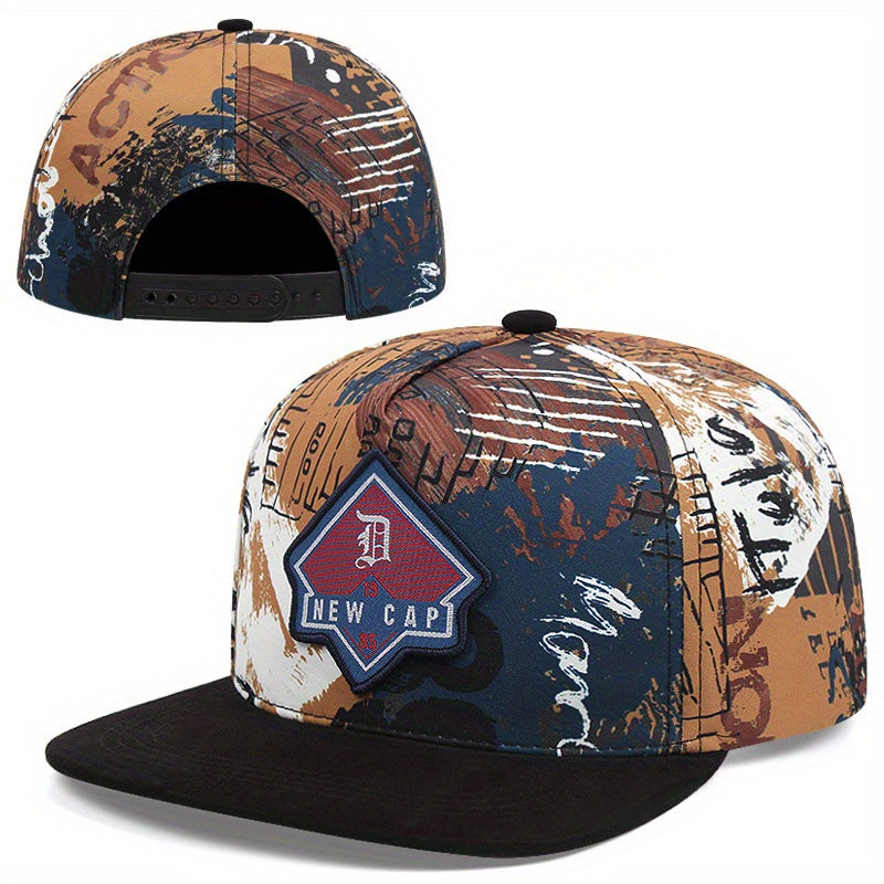 Graffiti Print Baseball Cap Hip Hop Snapback Hat for Men Women