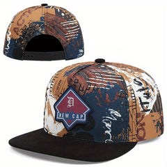 Graffiti Print Baseball Cap Hip Hop Snapback Hat for Men Women