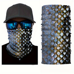 4 Pack Camouflage Face Cover Scarf Mask for Sports Cycling