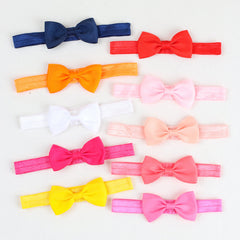 10pcs Baby Headbands Ribbon Bow Hair Accessories