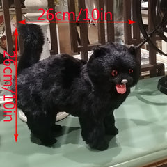 Realistic Demon Cat Halloween Decoration