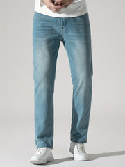 Men's Straight Leg Jeans Casual Street Style Denim Pants