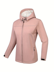 Women's Fleece Sports Jacket with Zipper Pocket