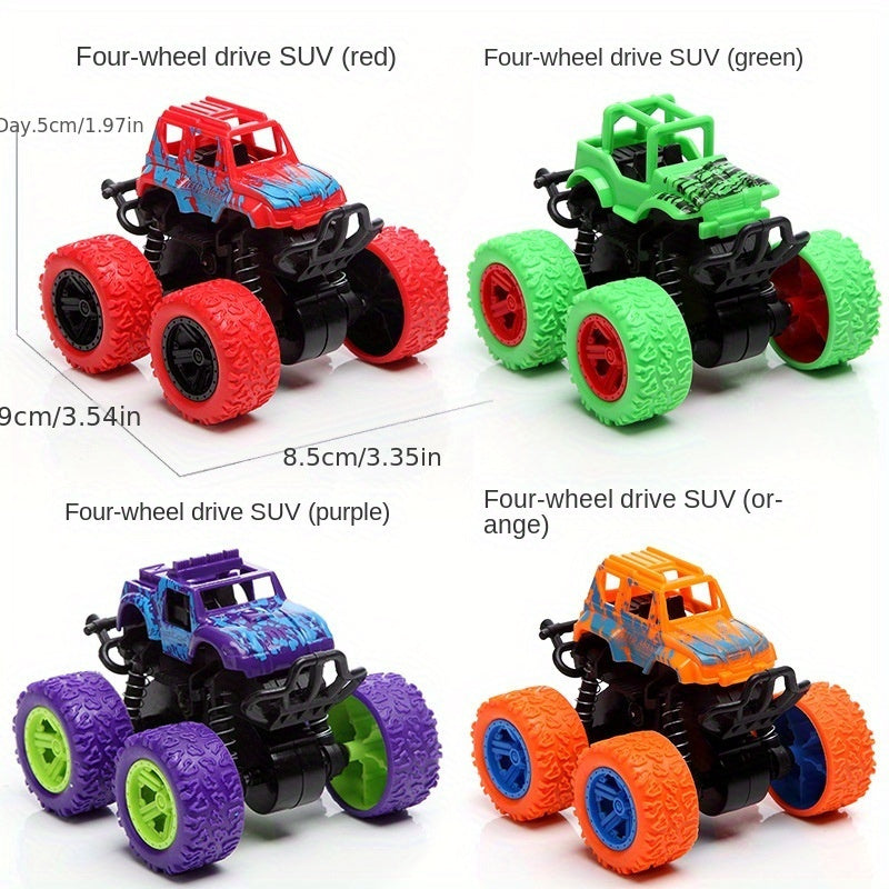 2pcs Off-road Engineering Inertial Stunt Vehicle