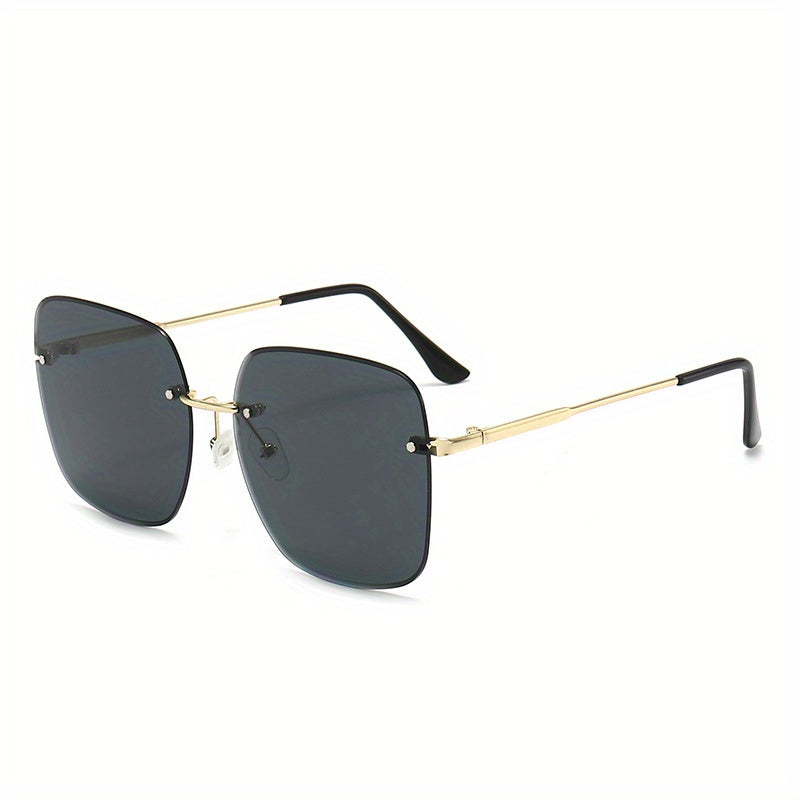 Ombre Lens Sunglasses Polarized Thin Metal Temple Eyewear