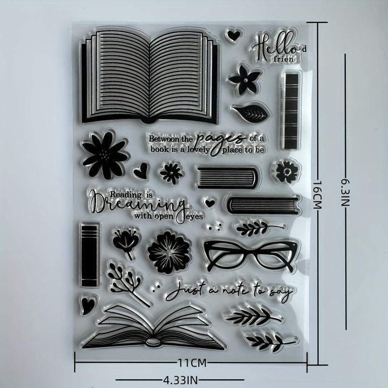 Reusable Silicone Rubber Transparent Stamps for Card Making and Scrapbooking